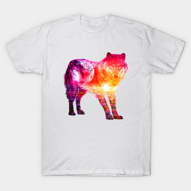 Wolf Moon T-Shirt by mcdaki